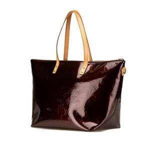 Louis Vuitton Bellevue Leather Purple Bag Amarante Vernis Patent Shoulder